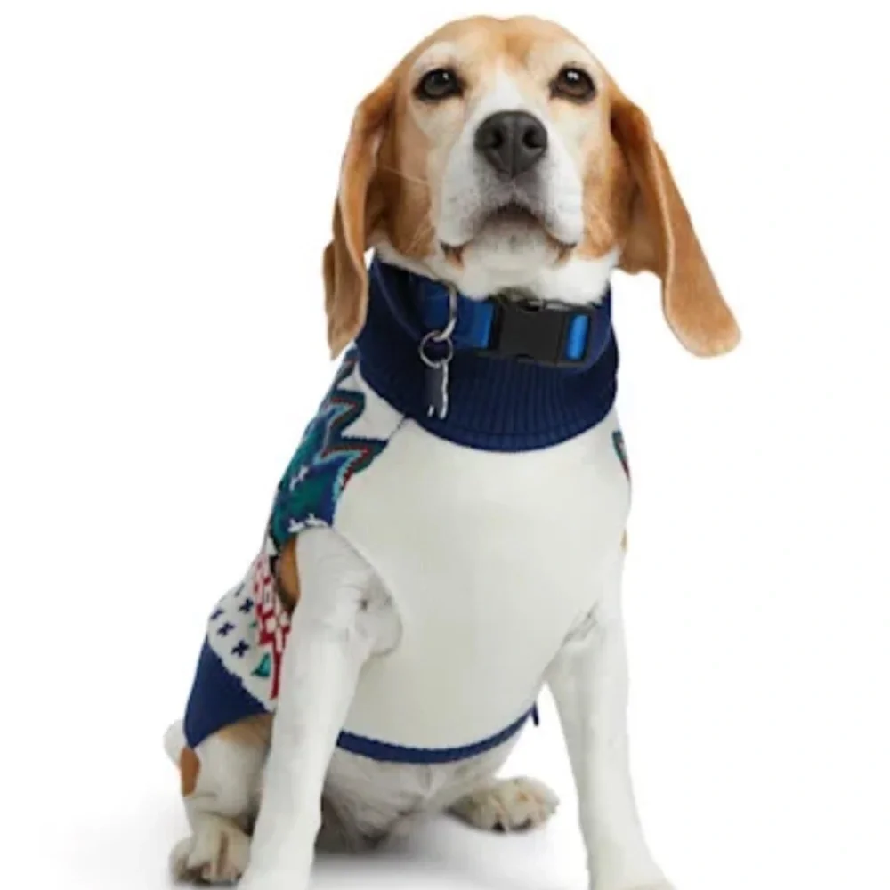 New Crosses Holiday Christmas Winter dog sweater M